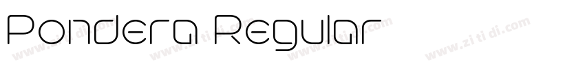 Pondera Regular字体转换 Pondera Regular字体转换